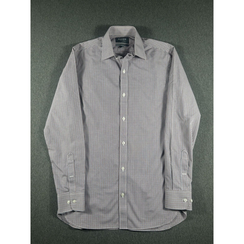 Bonobos Men's Slim Fit Wrinkle-Free Dress Shirt -15/35 Gingham‎ Plaid